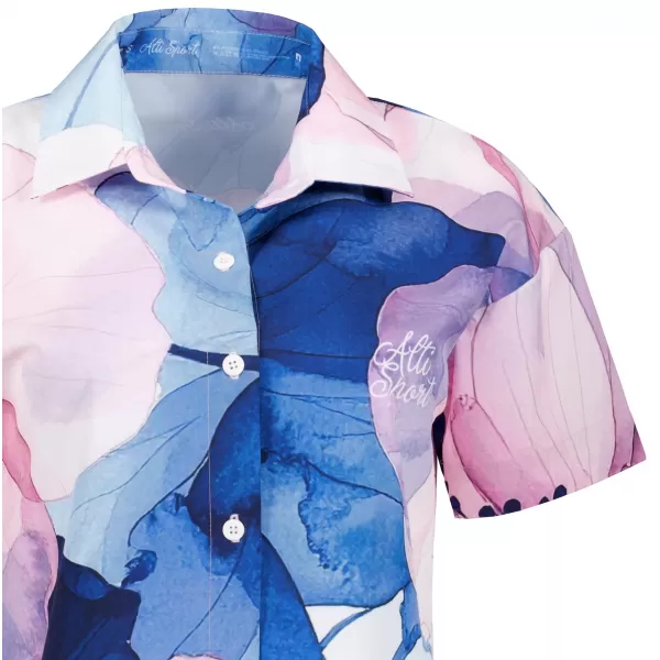  Premium-Shirt für Damen ALTISPORT VOJ/ALW117KOS01 BLAU/ROSA 