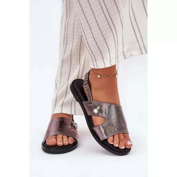  Damensandalen VINCEZA 17378 SILBER 