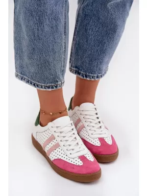 Damen-Sneaker ZAZOO N1318 ROSA/WEIß/GRÜN