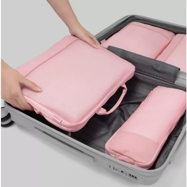  Koffer HEYS Ecotex Compression Packing Cube 4 Pc Set ROSA SAND 