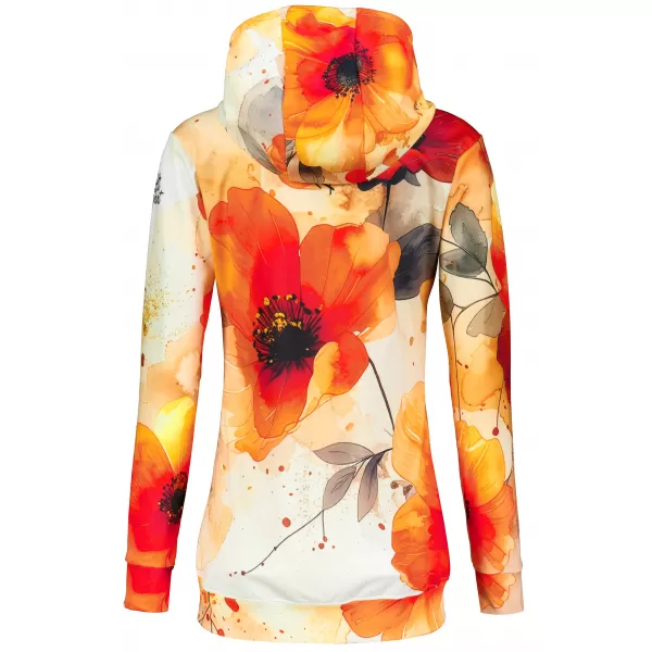  Hochwertiges Damen-Sweatshirt mit Reißverschluss ALTISPORT VOJ/ALW127MI02 ORANGE 