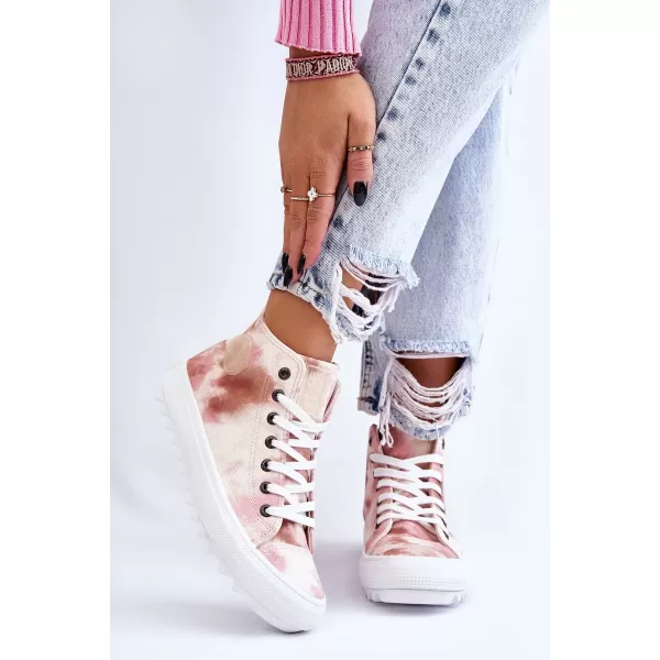  Damen-Sneaker BIG STAR LL274048 BEIGE/NUDE Big Star Shoes 