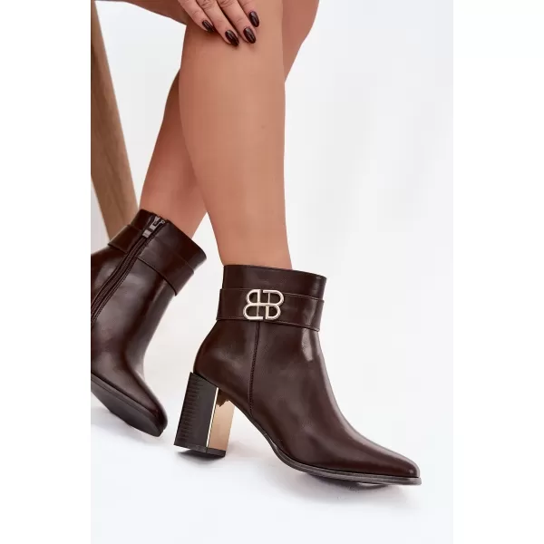  Damenschuhe mit Absatz BOTO GALINNE 40566 BRAUN 