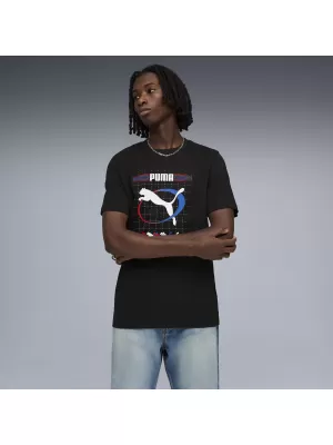 Herren-T-Shirt PUMA GRAPHIC TEE 691786_01 PUMA SCHWARZ