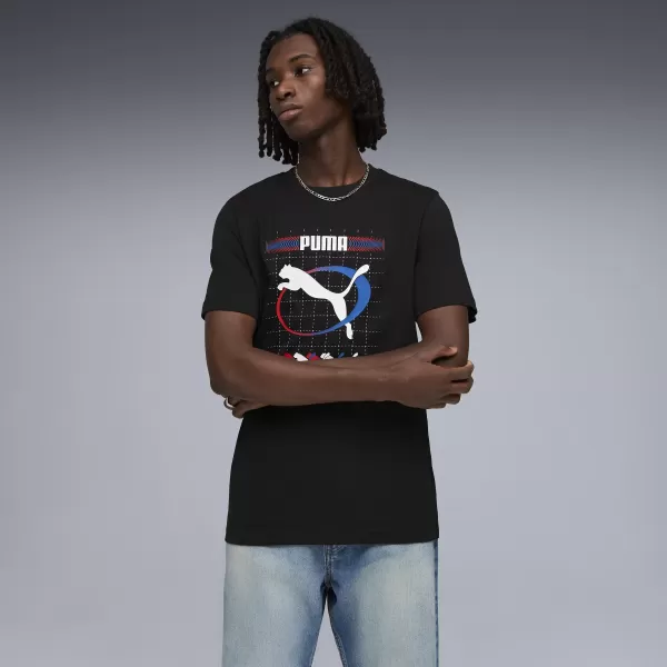 Herren-T-Shirt PUMA GRAPHIC TEE 691786_01 PUMA SCHWARZ 