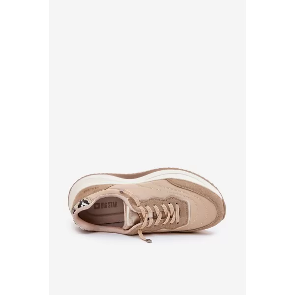  Damen-Sneaker BIG STAR RR274A345 BEIGE Big Star Shoes 