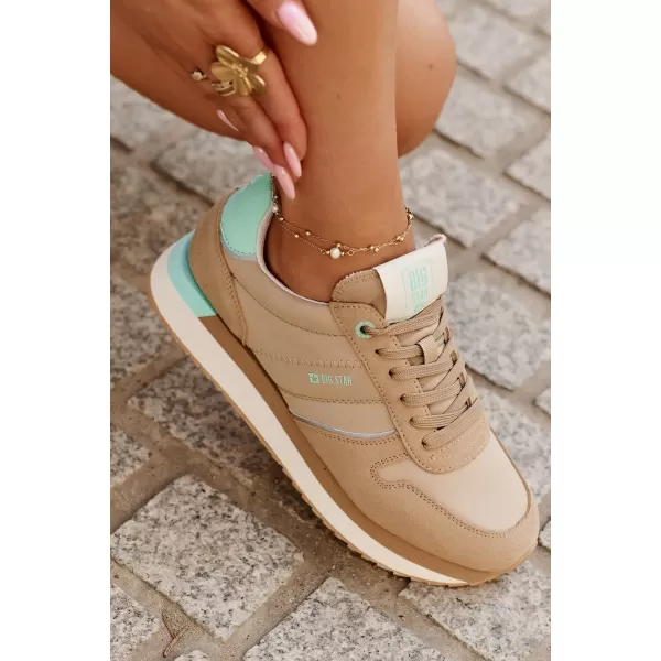  Damen-Sneaker BIG STAR RR274A048 BEIGE Big Star Shoes 