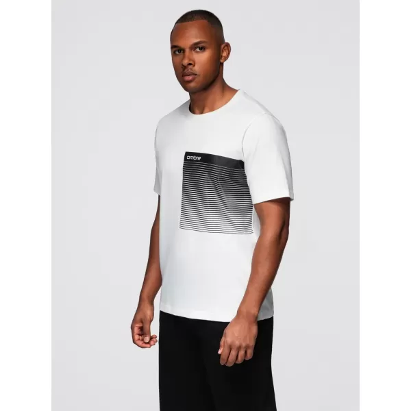  Herren-T-Shirt OMBRE OM-TSPT-0246 WEIß 