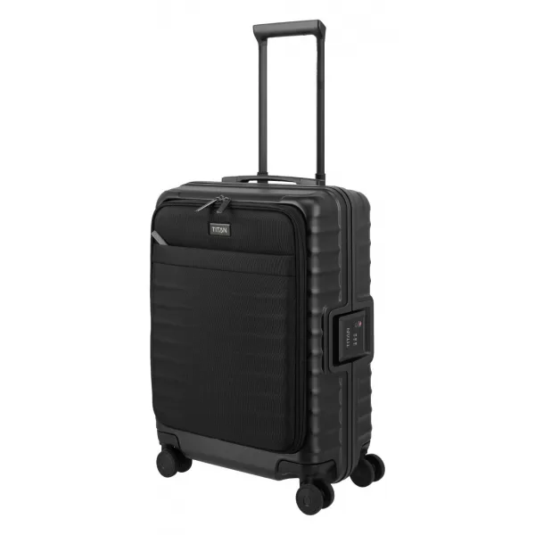  Koffer TITAN Overseas S Front pocket NACHTSCHATTEN SCHWARZ 