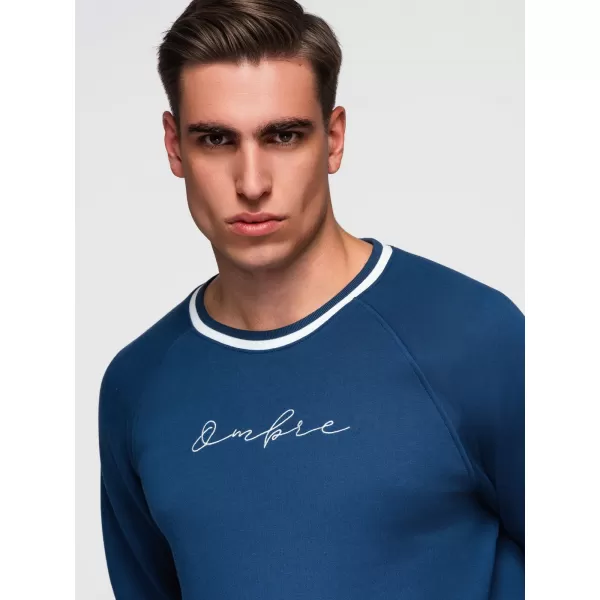  Herren-Sweatshirt OMBRE OM-SSNZ-0244 DUNKELBLAU 