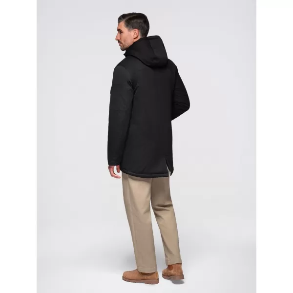  Herrenmantel OMBRE OM-JAPJ-0316 SCHWARZ 