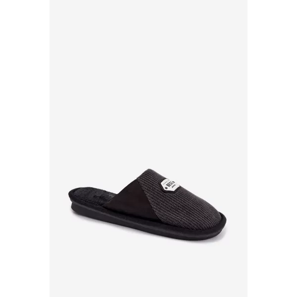  Herrenhausschuhe BOTO PRESINE 40744 SCHWARZ 