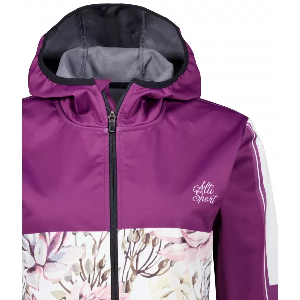  Premium-Softshelljacke für Damen ALTISPORT VOJ/ALW008JACK01 BURGUND 