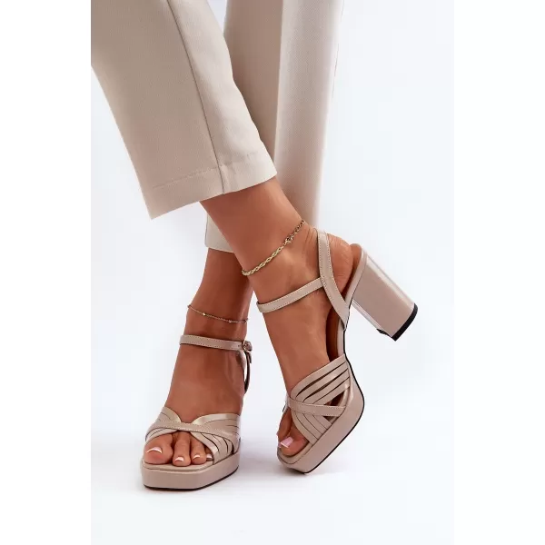 Damensandalen D&A MR38-668 BEIGE 