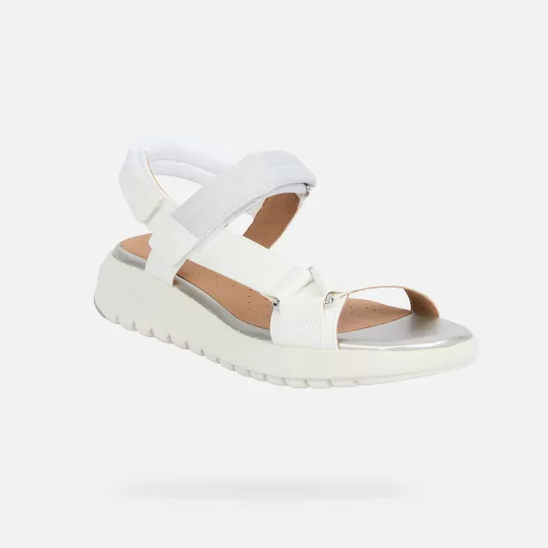 Damensandalen GEOX FLEXTRIDE S G013067 WEIß 