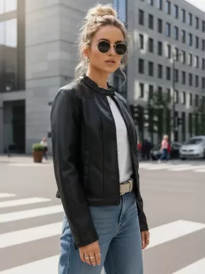 Damenjacke DSTREET TY5568 SCHWARZ