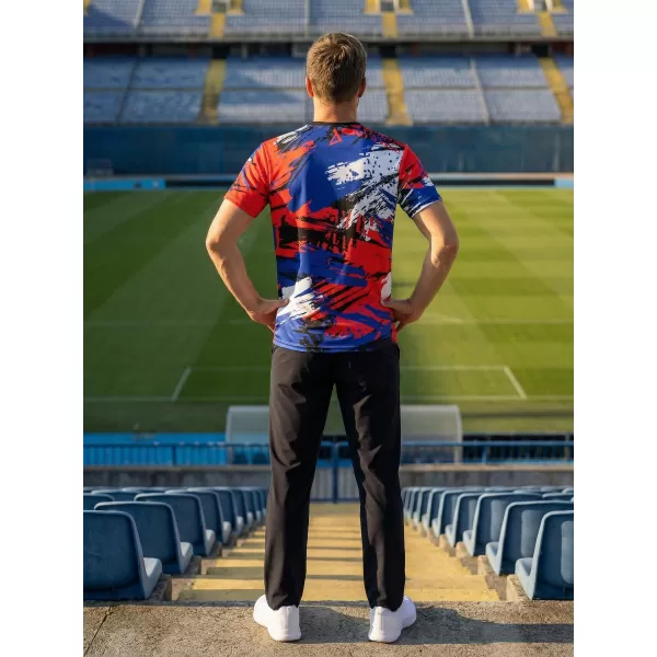  Premium-T-Shirt für Herren ALTISPORT VOJ/ALM036SI/TR01 STREIFEN 