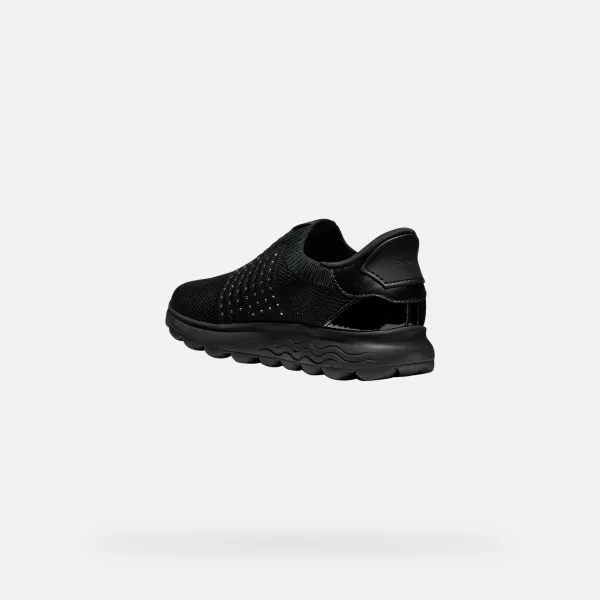  Damen-Sneaker GEOX SPHERICA PLUS G012964 SCHWARZ 
