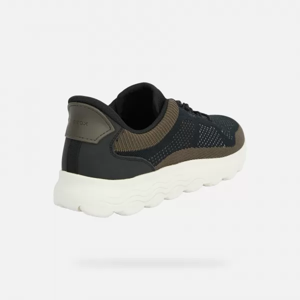  Herren-Sneaker GEOX SPHERICA PLUS FAST IN G014662 SCHWARZ 