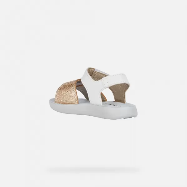  Sandalen für Mädchen GEOX SANDAL LIGHTFLOPPY B455TB054AJC0232 WEIß 