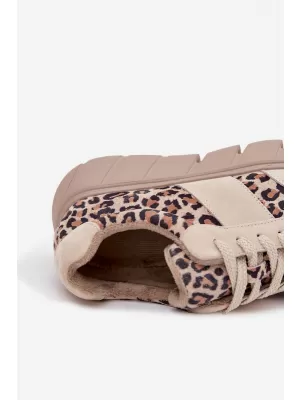 Damen-Sneaker VINCEZA LEOPARDO BEIGE