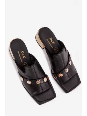 Damensandalen D&A CR61-3063 SCHWARZ