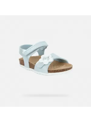 Sandalen für Mädchen GEOX CHALKI B552RD000NFC4070 TÜRKIS