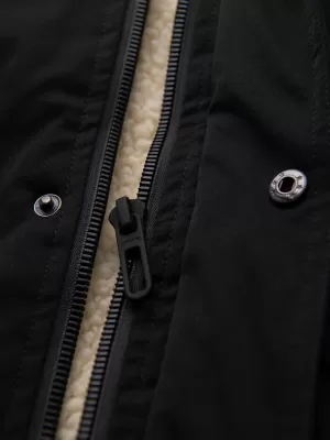 Herrenmantel OMBRE OM-JAPJ-0316 SCHWARZ