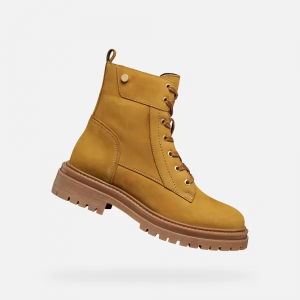  Damen-Stiefeletten GEOX IRIDEA G009240 BERNSTEIN 