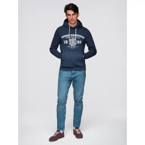  Herren-Sweatshirt OMBRE B1714 MARINEBLAU 