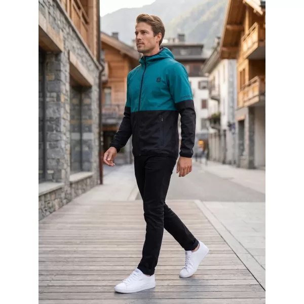  Premium-Softshelljacke für Herren ALTISPORT VOJ/ALM051JACK01 KEROSIN/SCHWARZ 