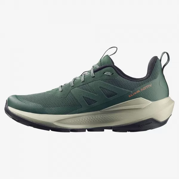  Herrenschuhe SALOMON ELIXIR ACTIV GTX L49229800 SKARABÄUS/GRÜNER GIEBEL/CHILI 