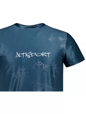 Herren-Weihnachtsshirt Premium ALTISPORT VOJ/ALMVN7TR06 DUNKELBLAU