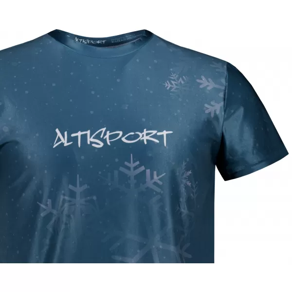  Herren-Weihnachtsshirt Premium ALTISPORT VOJ/ALMVN7TR06 DUNKELBLAU 