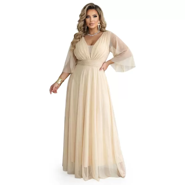  Kleid NUMOCO 654-2 CHAMPAGNERBEIGE 
