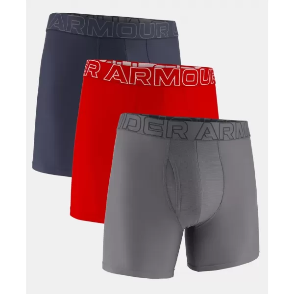  Herrenshorts UNDER ARMOUR PERFORMANCE TECH-SOLID 6IN-3PK 1383878-044 GREY 
