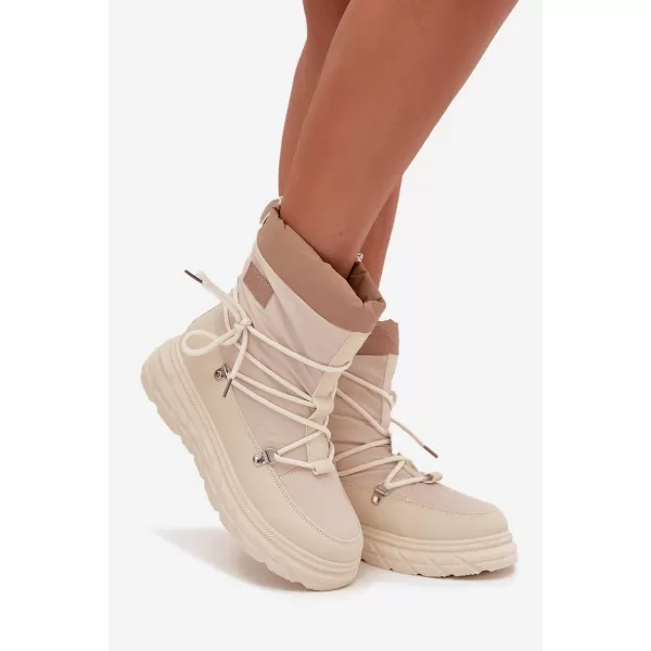  Winterstiefel für Damen LEE COOPER LCJ-25-44-3931 BEIGE 