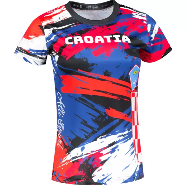  Premium-T-Shirt für Damen ALTISPORT VOJ/ALW036HR/TR01 STREIFEN 