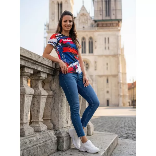  Premium-T-Shirt für Damen ALTISPORT VOJ/ALW036HR/TR01 STREIFEN 