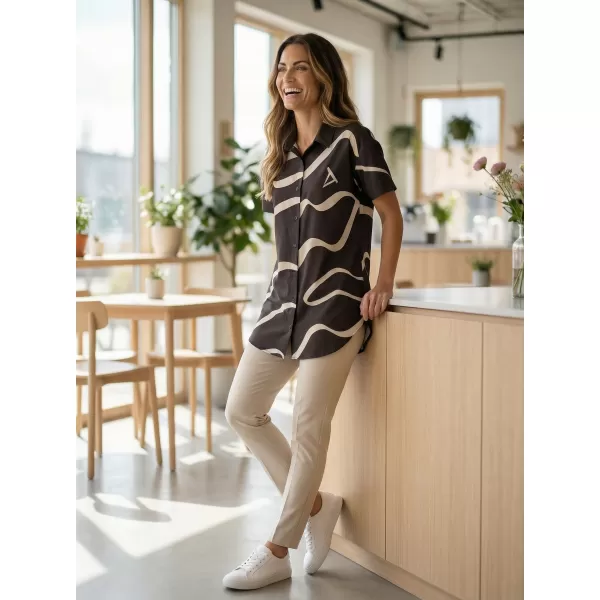  Premium-Shirt für Damen ALTISPORT VOJ/ALW088KOS01 BRAUN 