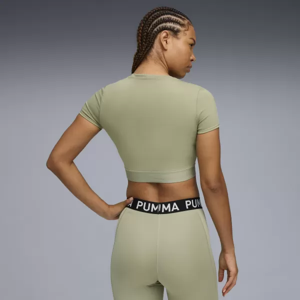  Damen-T-Shirt PUMA W STRONG TEE - SHORT 526805-82 LUX-ARMEE 