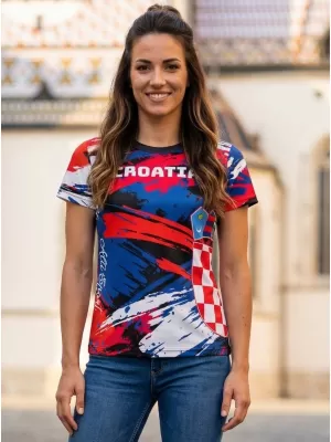 Premium-T-Shirt für Damen ALTISPORT VOJ/ALW036HR/TR01 STREIFEN