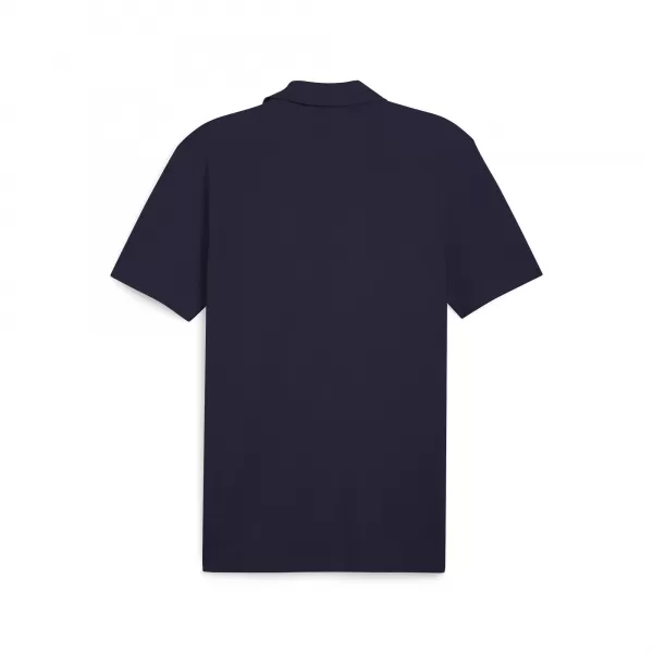  Herren-T-Shirt mit Kragen PUMA TEAMGOAL CASUALS POLO 658605_06 PUMA MARINE/PUMA WEIß 
