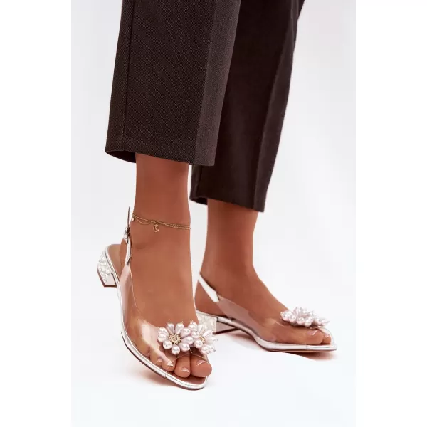  Damensandalen D&A MR52-229 SILBER 