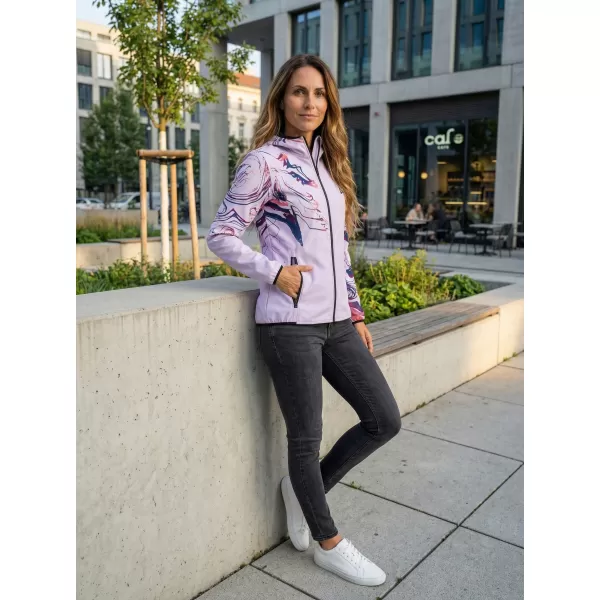  Premium-Softshelljacke für Damen ALTISPORT VOJ/ALW064JACK01 LILA 