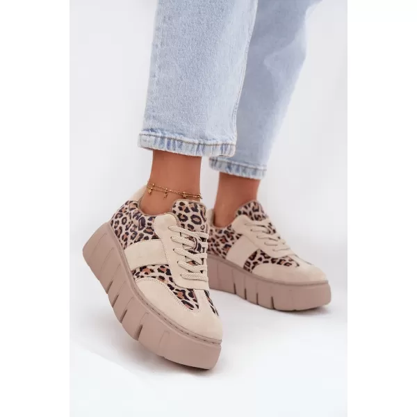  Damen-Sneaker VINCEZA LEOPARDO BEIGE 