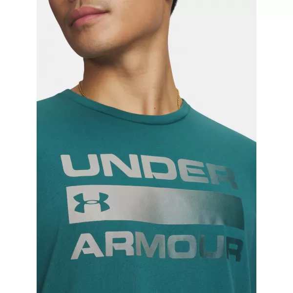  Herren-T-Shirt UNDER ARMOUR TEAM ISSUE WORDMARK SS 1329582-338 GRÜN 