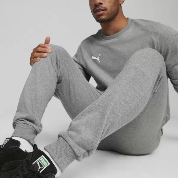  Herren-Jogginghose PUMA TEAMGOAL CASUALS PANTS 658598_33 MITTELGRAU MELIERT/WEIß 