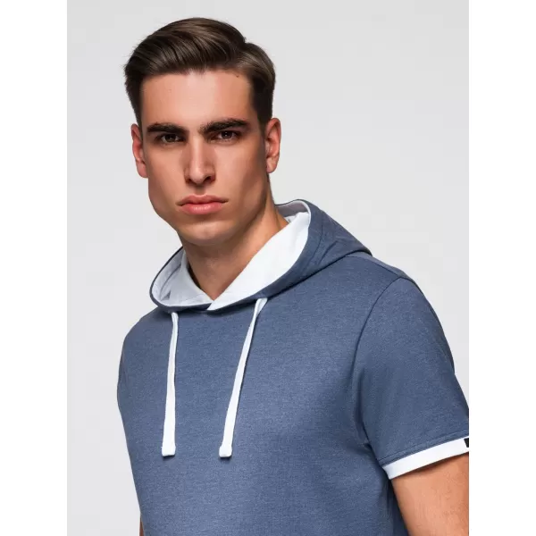  Herren-T-Shirt OMBRE OM-TSCT-0256 DUNKELBLAUE MELANGE 