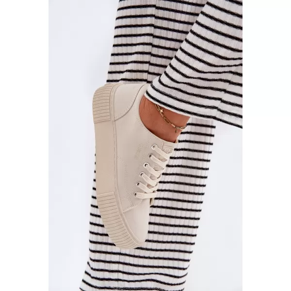  Damen-Sneaker BIG STAR RR274407 BEIGE Big Star Shoes 